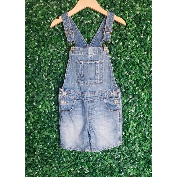 39. 2/$25 Gap Kids short overalls - Picture 1 of 4